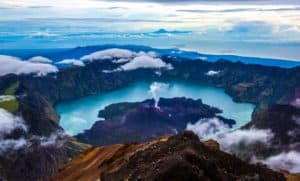 rinjani mountain, volcanoes, volcano