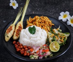 Indonesian Famous Main Dish (Nasi Campur)