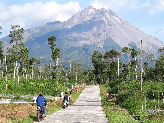 Volcano Mount Eruption in Indonesia