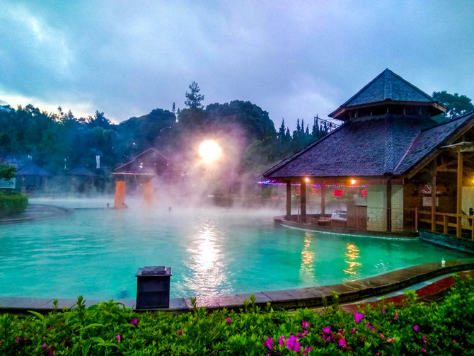 Natural Hot Spring in Indonesia