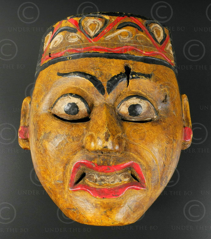 types of traditional indonesian mask (surakarta mask)