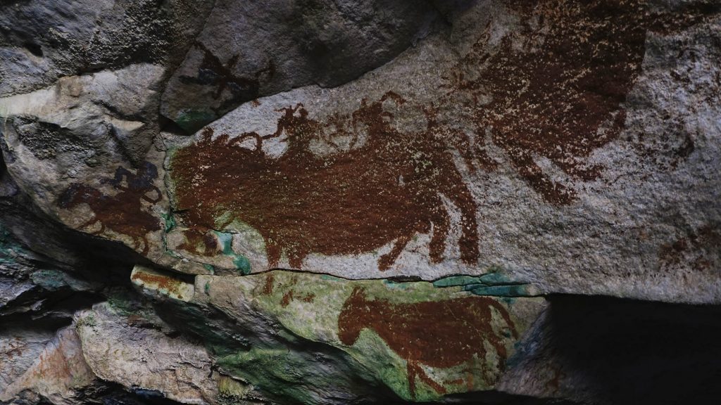 Prehistoric Cave Paintings in Indonesia
